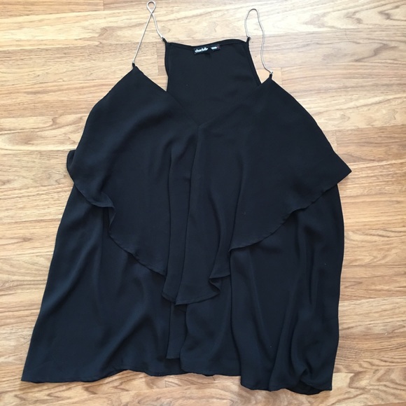 Charlotte Russe Tops - ✨ Black Ruffle Tank Top ✨